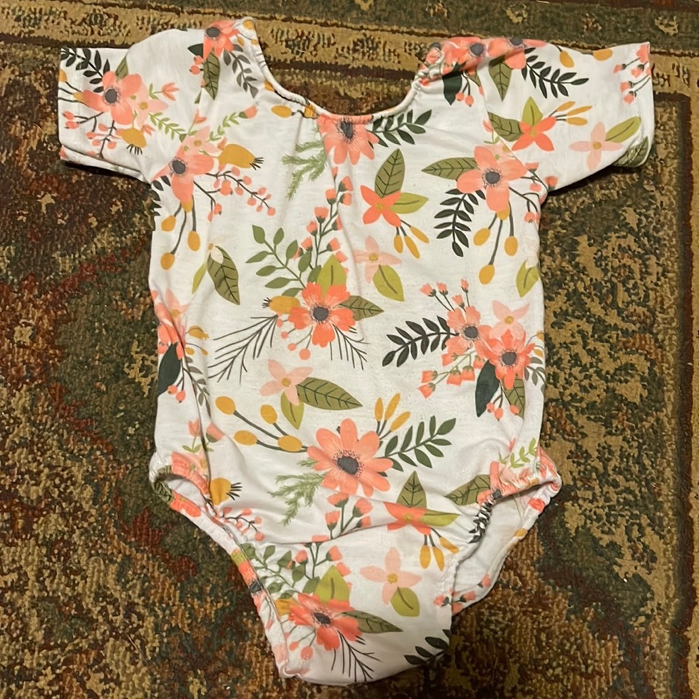 Girls floral bodysuit/leotard